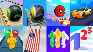 Going Balls VS Sky Rolling Balls Ball Run 2048 Blob Runner 3D Flag Painters Coin Rush #44