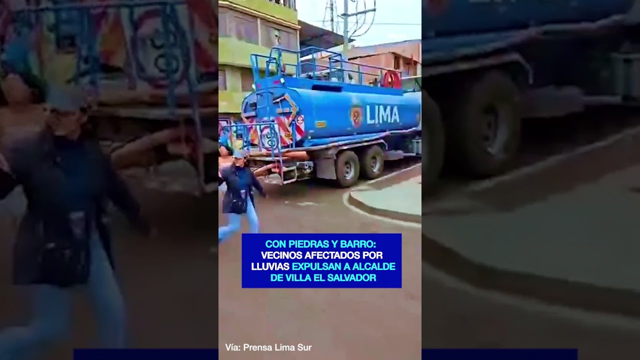 Con piedras y barro: Así expulsaron a alcalde de Villa El Salvador