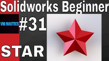 Solidworks Tutorials Beginners 3D #31(Star)