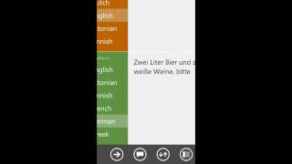 Polyglot 1.2 - Windows Phone 7 translator App screenshot 5