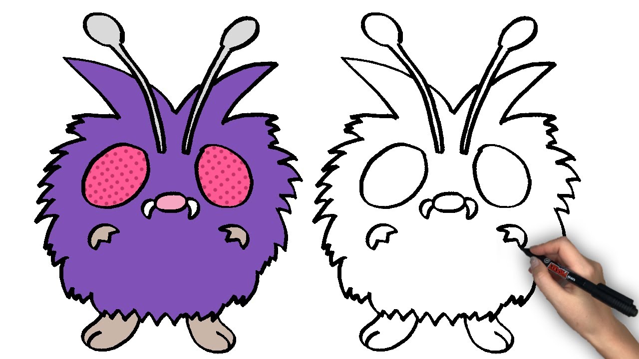 昆虫ポケモンコンパンのかきかた Youtube
