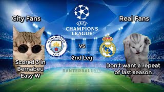 CAT MEMES Manchester City (3) 1-1 (4) Real Madrid | Quarter-Final 2nd Leg | Champions League 2023-24