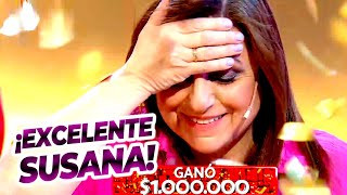 No lo puede creer Susana gano 1 millon de pesos en Los 8 escalones del millon