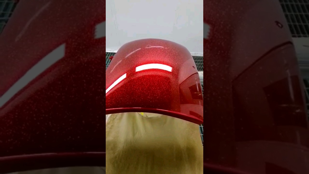 Candy Apple Red over multiple flake! 