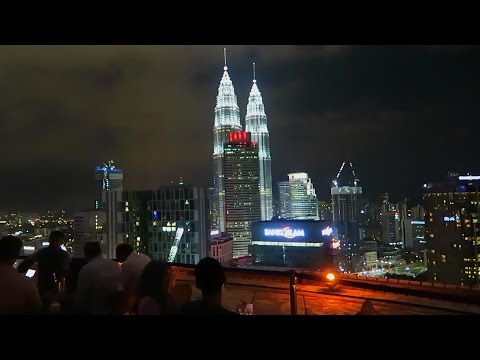 Amazing view from the rooftop bar Heli Lounge - Kuala Lumpur