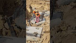 How to Tie Anchor Bolts/Rebar Dowels to Pile Cap in Real Construction Site