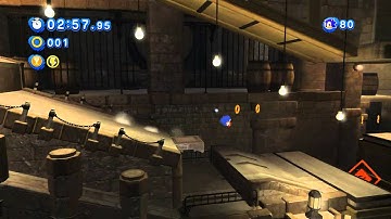 Sonic Generations: Rooftop Run (Classic). 3D in 2D