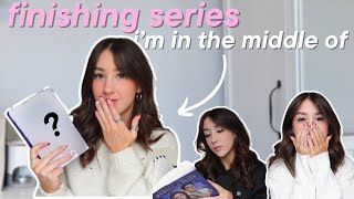 finishing series i'm in the middle of😮📖 spoiler free reading vlog