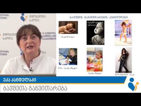 ადრეული ასაკის ბავშვთა განვითარება - მშობელთა სკოლა