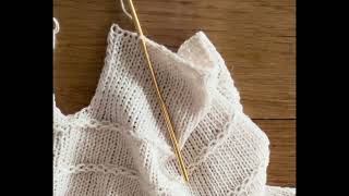 Slip stitch edging and making a button loop