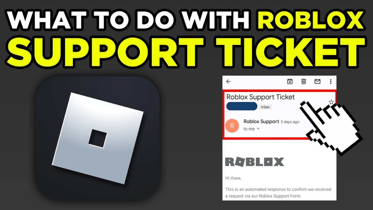 What To Do With Roblox Support Ticket? - YouTube