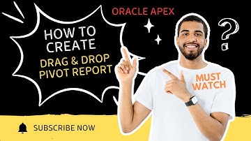 Oracle APEX Plugin | Drag and Drop Pivot Table  (No External Libraries)