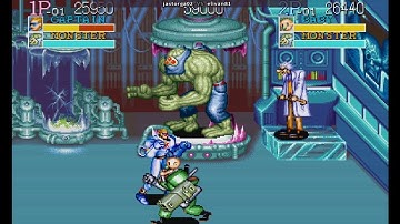 Captain Commando - Capcom 1991 - CAPTAIN & BABY - 2 players 1 credit gameplay キャプテンコマンドー