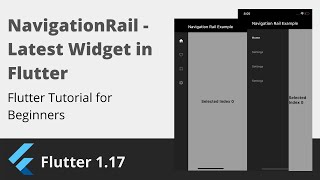 Flutter Tutorial - Navigation Rail | Latest Widget | Flutter 1.17 | Flutter UI