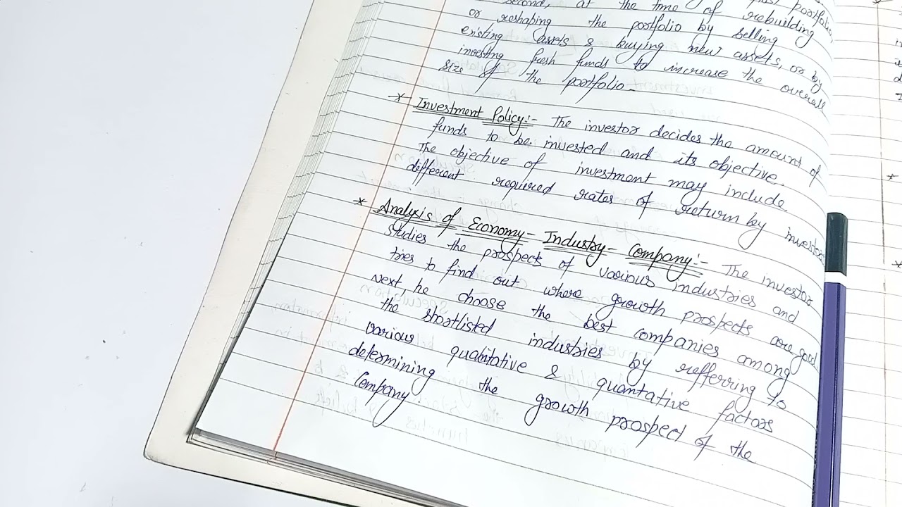 Investment decision process