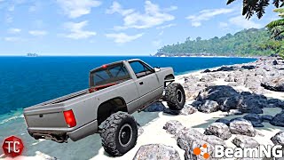 BeamNG.Drive: NEW, BEAUTIFUL OFF-ROAD ISLAND MAP! (Exploration & MORE!)