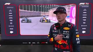 Saudi Arabian GP | Max Verstappen post-race interview