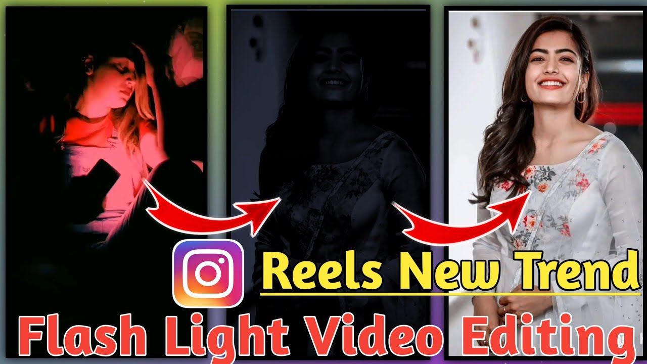 Hu pyar tera flash light video editing tutorial Reels viral colour flashing video editing
