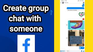 How to create group chat with someone On Facebook Lite screenshot 4