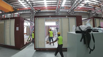 SIBS New Modular Construction Plant Drone Factory Tour | IBS Construction Company