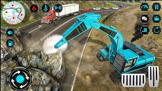 Heavy Excavator Rock Mining 3D - Stone Cutting Machine Crane Drive - Android Gameplay screenshot 5
