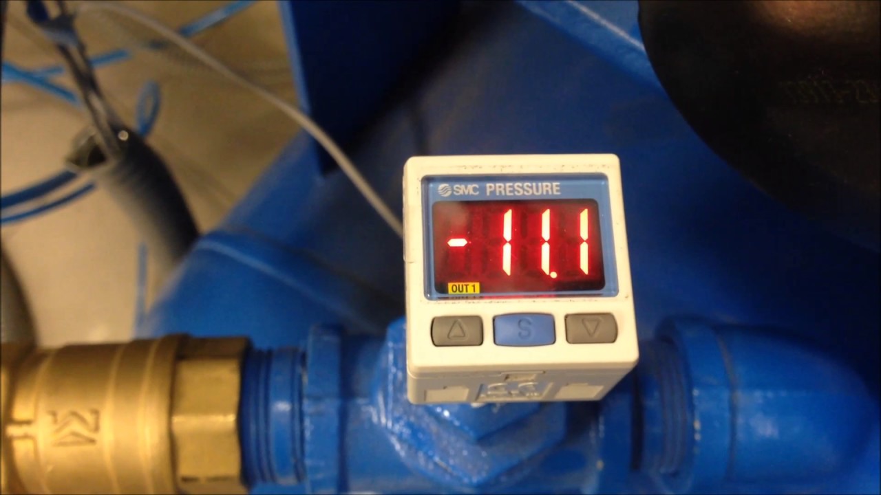 Control de bomba de vacío con Vacuostato digital SMC 24v