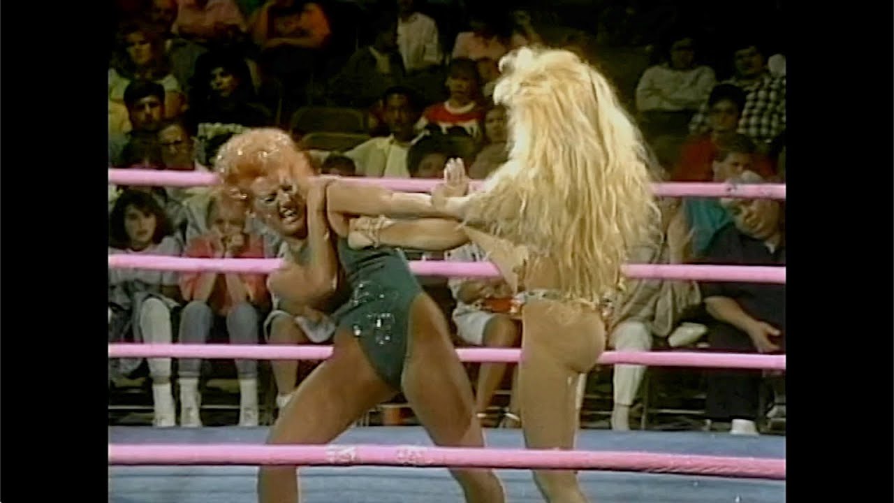 GLOW Wrestling Roxy Astor vs Godiva YouTube