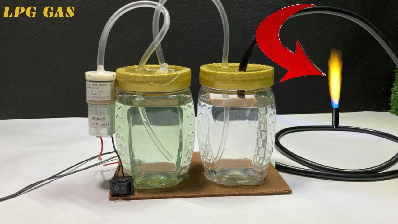 How To Make Free high pressure lpg Gas from petrol and water easy