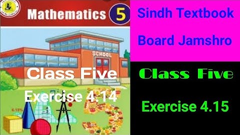 Sindh Textbook Borad Jamshro Class Five Exercise 4.15
