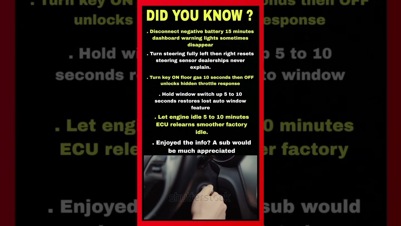 Hidden Car Resets That Actually Work