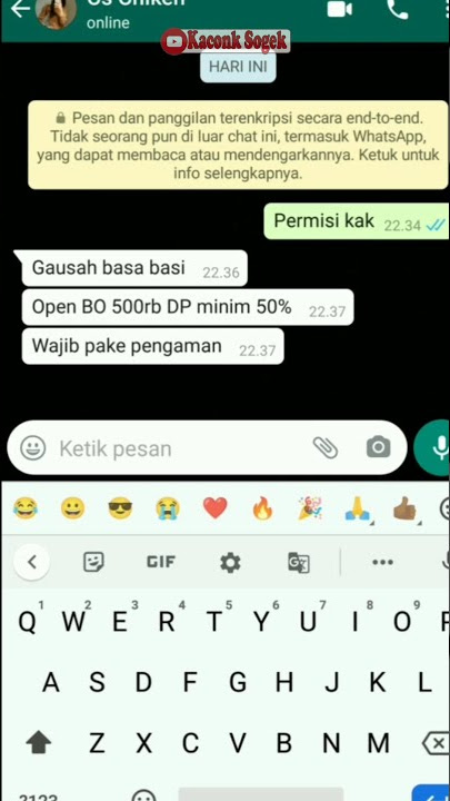 Mang OJ0L Dikira Mau Booking PSK || Chat Story WA lucu