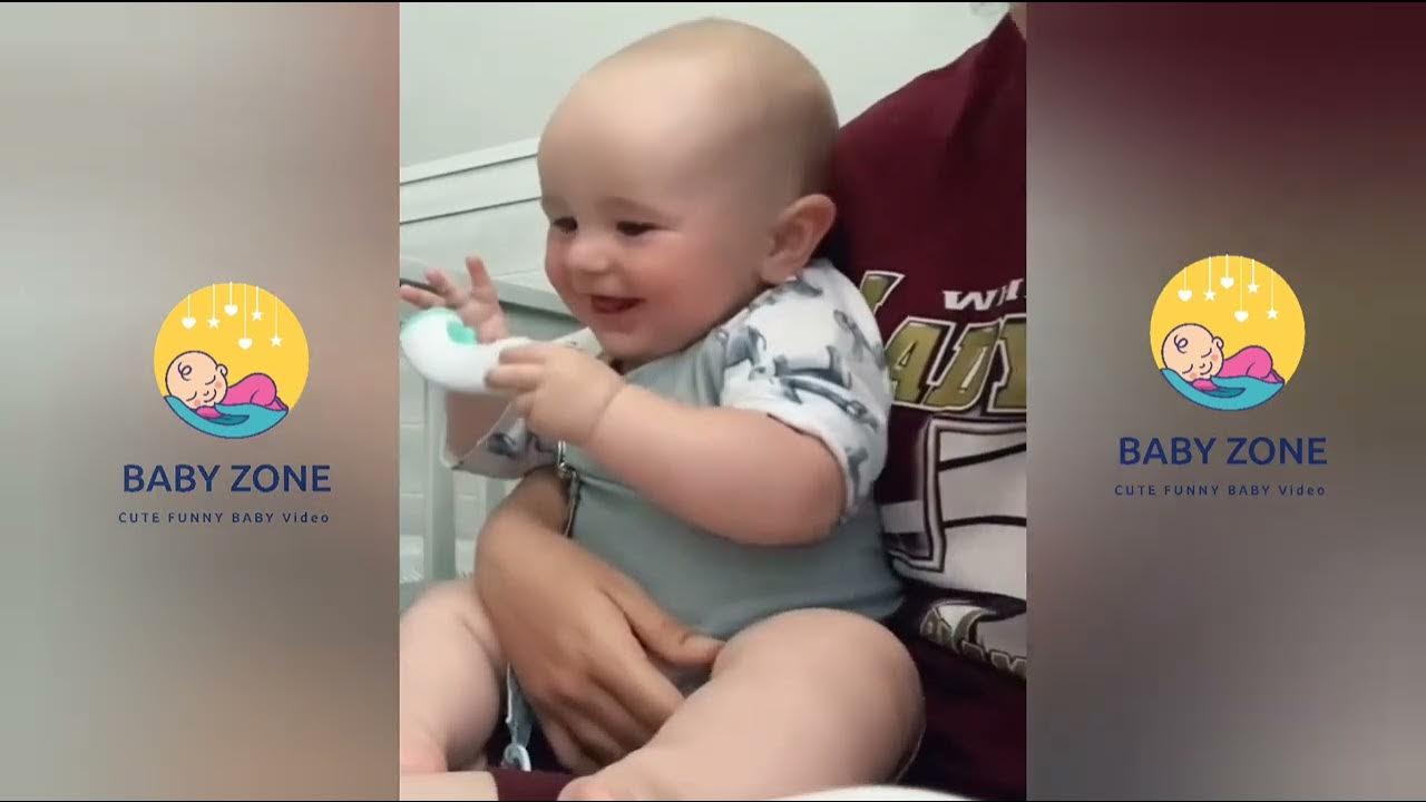 Try not to laugh Baby contagious laugh 😃 👶 so adorable 