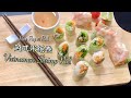 越式米紙卷  Vietnamese Rice Paper Roll 越南米紙蝦卷 Vietnamese Shrimp Roll 簡單做法