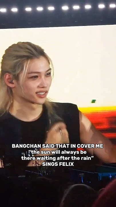 I DIDN’T KNOW THAT FELIX SINGS IT OMG, I’M IMPRESSED #straykids #felix #bangchan #kpop #concert