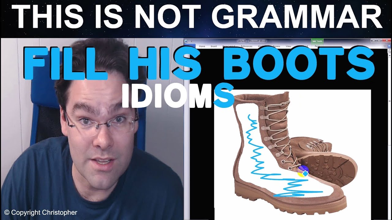 Top Clothing Idioms Fill His Boots Idioms Footwear Vocabulary Idioms Related to Clothing Video