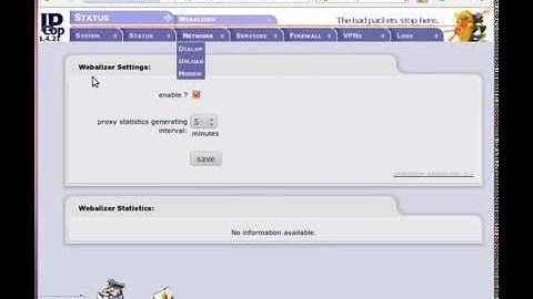Vid 8 Configure Add Ons Webalizer IPcop 1 4 20 3