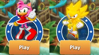 AMY: Sonic Forces vs SUPER SONIC: Sonic Forces 2021 GamePlay All Characters Race Sonic Movie screenshot 4