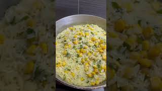 Arroz con maíz y puerro a mi estilo 😋😋 Arroz con maíz y puerro a mi estilo 😋😋