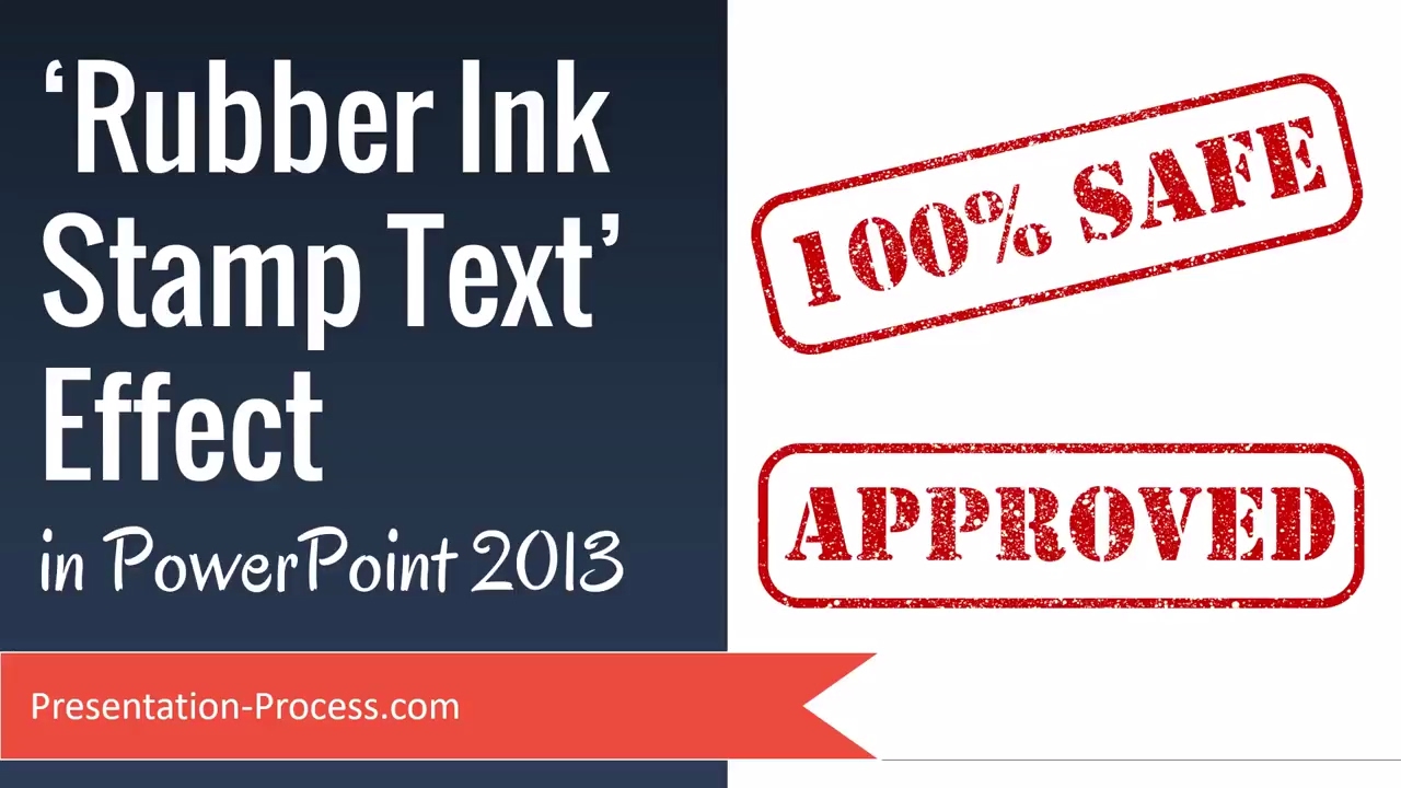 New Update Rubber Ink Stamp Text Effect in PowerPoint