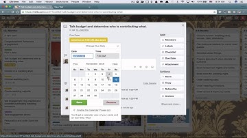 Setting up due dates in Trello