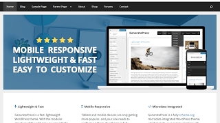 GeneratePress Free WordPress Theme With Download Link
