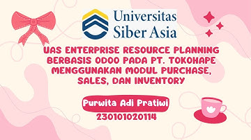 Implementasi ERP Odoo PT. Tokohape menggunakan modul sales,inventory dan purchase