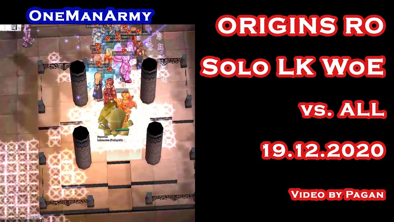 Origins RO WoE | Ragnarok Online - Lord Knight Gameplay | 19 December 2020