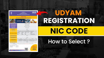 NIC Code For Udyam Registration | How To Find NIC Code For Udyam MSME Registration | Udyam