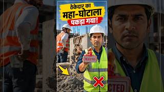 कंस्ट्रक्शन का सबसे बड़ा फ्रॉड पकड़ा गया! 😱 #shorts #civilengineering #constructionfraud