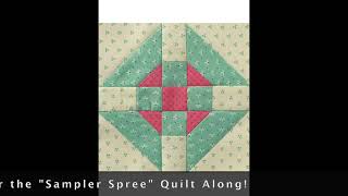 "Sampler Spree" Quilt Along Week 3: aqua, teal, and turquoise blocks