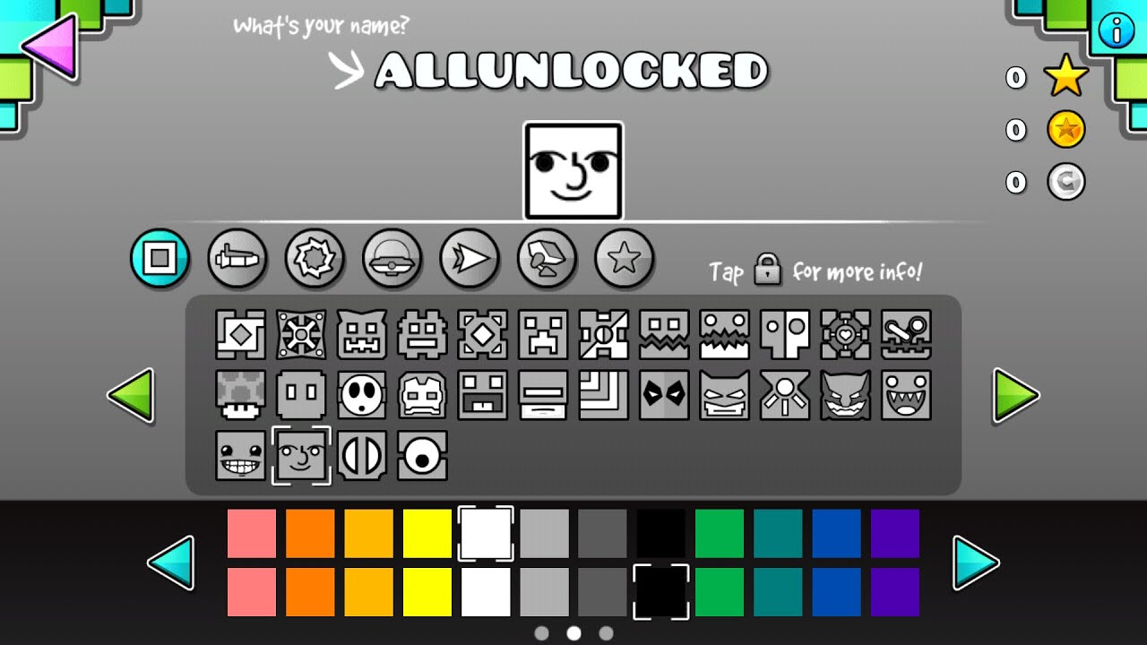 all geometry dash icons