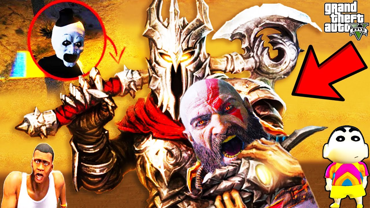 Franklin Trapped by THE SON of SERBIAN DANCING LADY and BECOME DEVIL BOSS GTA 5 | SHINCHAN and CHOP