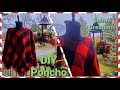 DIY Poncho-How to make a Poncho out of Winter Scarf