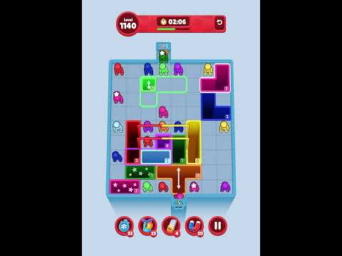 Drop Away Level 1140 Solution Walkthrough #dropaway #walkthrough 
